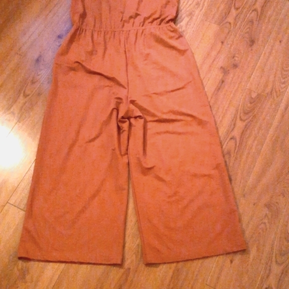 (M)🔥Reitman's🔥Viscose Jumpsuit Capri Ptp17"×L50" - Picture 8 of 8